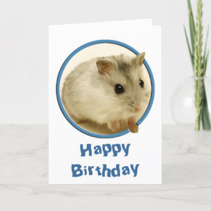 Teeny Hamster Verjaardag Kaart