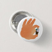 teeny leo! ronde button 3,2 cm (Voorkant /achterkant)