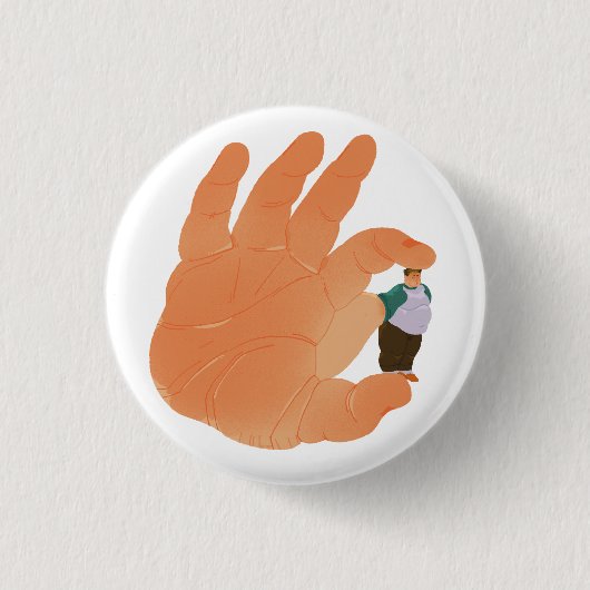 teeny leo! ronde button 3,2 cm (Voorkant)