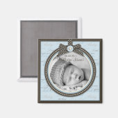 Teeny Toes Blauw Fotomagneet 2 Magneet (Voorkant / Achterkant)