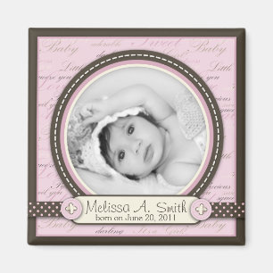 Teeny Toes Pink Foto Magnet B2