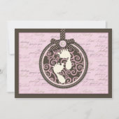 Teeny Toes PNK-uitnodiging Kaart (Voorkant)