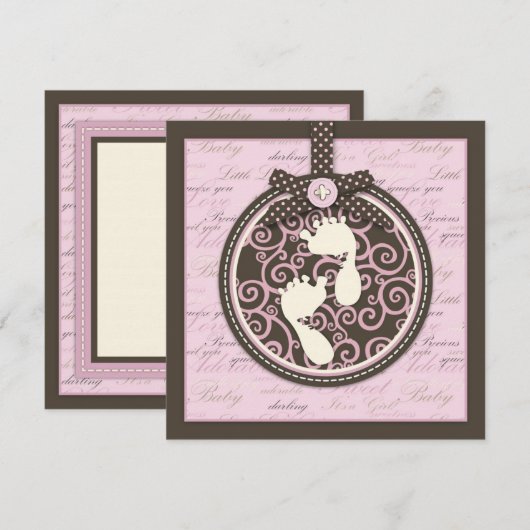 Teeny Toes PNK Vierkant (Voorkant / Achterkant)