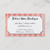 Teeny Weenie Pink Bikini Visitekaartje (Achterkant)