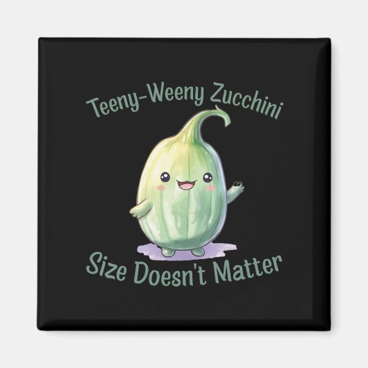 Teeny-weeny Zucchini Magneet (Voorkant)