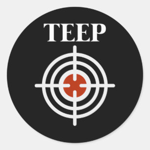 Teep Target Bullseye Muay Thai Kickboksen Mma Fig Ronde Sticker