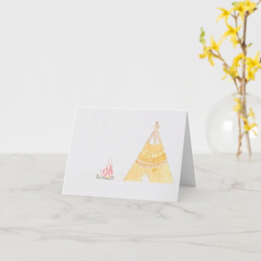 Teepe Kaart (Gele Bloem)