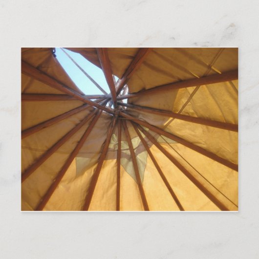 Teepee Briefkaart (Voorkant)
