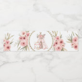 TeePee Fox Baby shower Waterflesetiketten Waterfles Etiket (Enkel label)