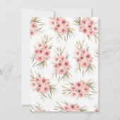 TeePee Fox Girl Tribal Baby Shower Uitnodigingen (Achterkant)