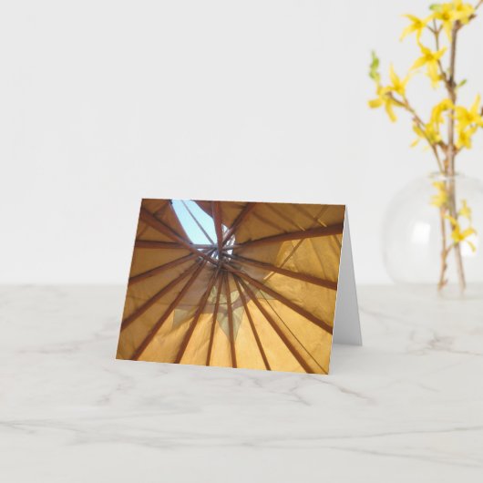 Teepee Kaart (Gele Bloem)