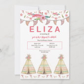 Teepee-logeerpartij Kaart (Voorkant)