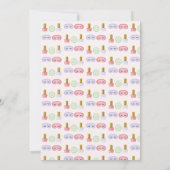 Teepee Sleepover Verjaardagsfeestje Kaart (Achterkant)