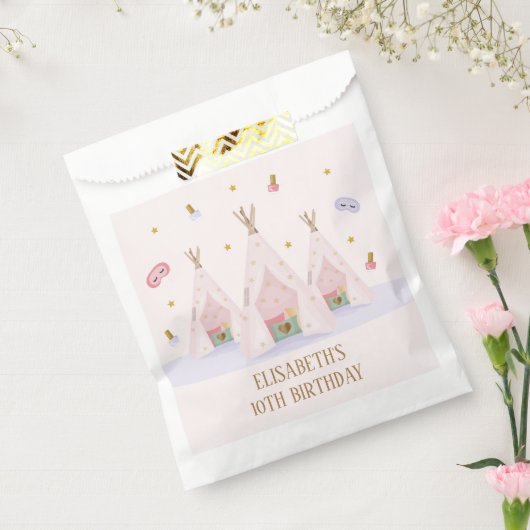 Teepee Spa Verjaardagsfeest Bedankzakje (Gezegeld)