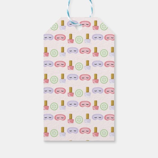 Teepee Spa Verjaardagsfeest Cadeaulabel (Achterkant)