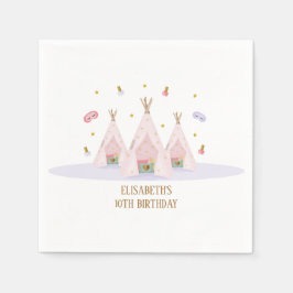 Teepee Spa Verjaardagsfeest Servet