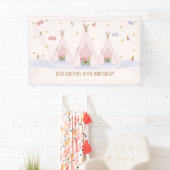 Teepee Spa Verjaardagsfeest Spandoek (Insitu)