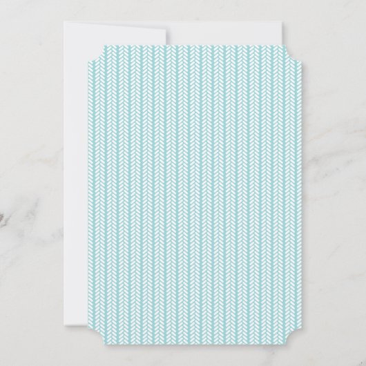 TeePee Tent Birthday Party Invite for Boy Kaart (Achterkant)