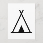 Teepee tent briefkaart (Voorkant)