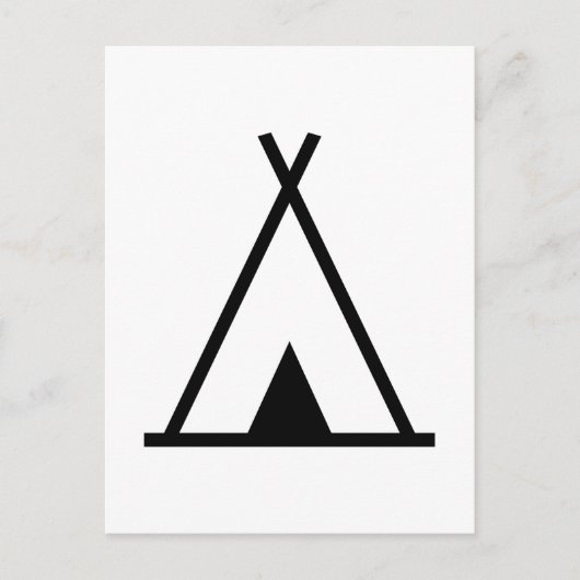 Teepee tent briefkaart (Voorkant)