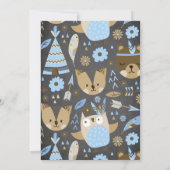 Teepee Wild Uitnodiging één dag (Achterkant)