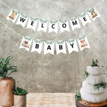 Teepees en Tiny Toes Bunting Banner
