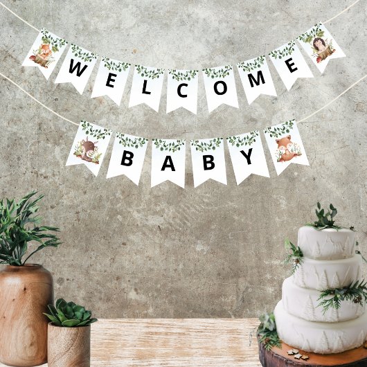 Teepees en Tiny Toes Bunting Banner