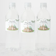 Teepees en Tiny Toes Water Bottle Labels