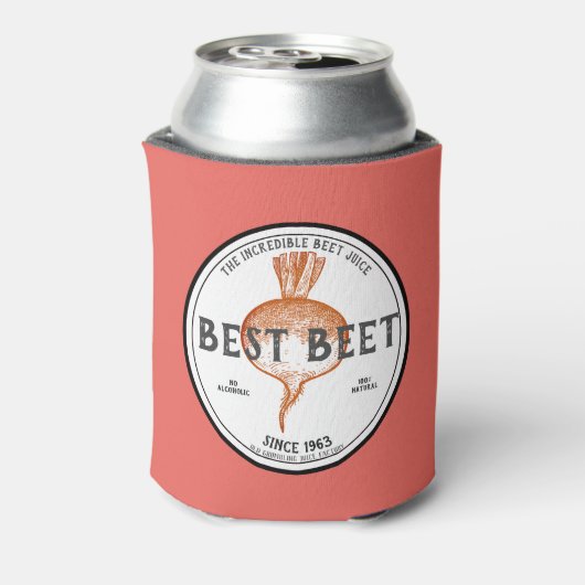 Teerbaar bietensap blikjeskoeler (Blikje Achterkant)