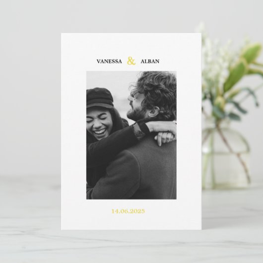 Teerling "Flavus" Kaart (Staand voorkant)