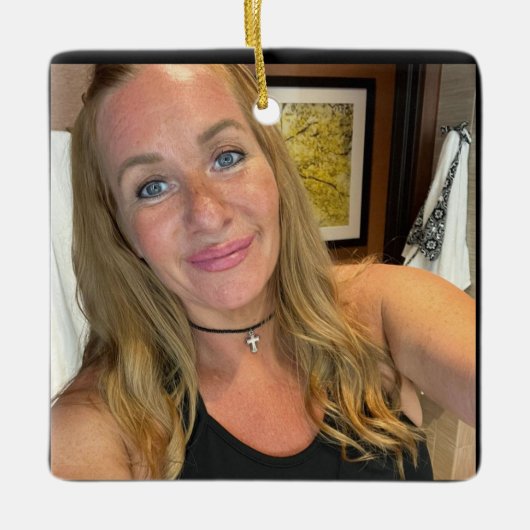 Teesa Dawn cothren Keramisch Ornament (Voorkant)