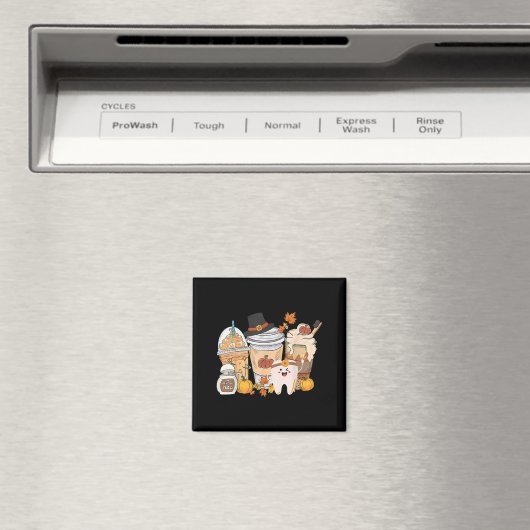 Teeth Coffee Fall Dental Pumpkin Latte Dentist Tha Magneet (Insitu (Vaatwasser))