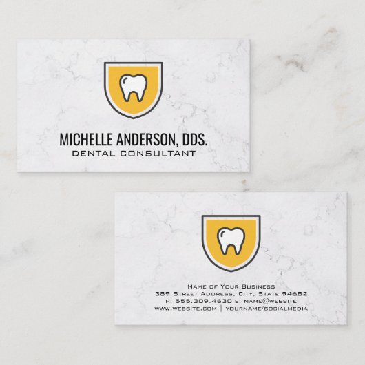 Teeth Dental Logo Visitekaartje (Voorkant / Achterkant)