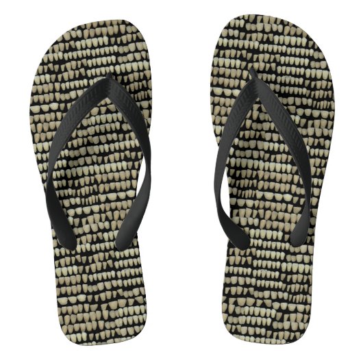 Teeth Dentist Dentistry Orthodontist BLACK ORAAL Teenslippers (Voetbed)