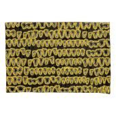 Teeth Dentist Dentistry Orthodontist NEON geel Kussensloop (Voorkant-Links)