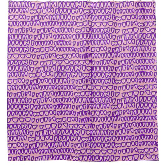 Teeth Dentist Dentistry Orthodontist Orale NEON Douchegordijn (Voorkant)