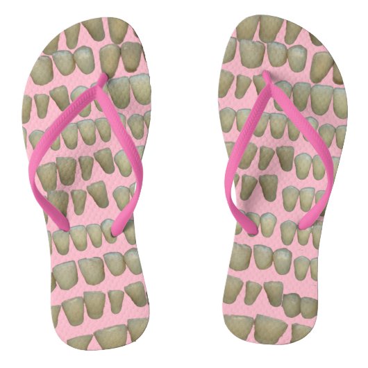 Teeth Dentist Dentistry Orthodontist Pink Teenslippers (Voetbed)