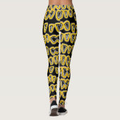 Teeth Dentist Dentistry Orthodontist yellow NEON Leggings (Achterkant)