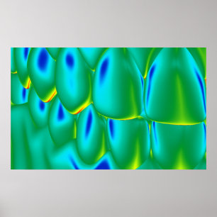 Teeth Fragment Dentist Orthodontist Green Poster
