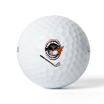Teeth Golf Ball met Flames Golf Ball voor Dentist