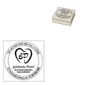 Teeth Heart Dental Clinic Branding Rubberstempel (Gestempeld)