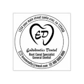 Teeth Heart Dental Clinic Branding Rubberstempel (Afrduk)