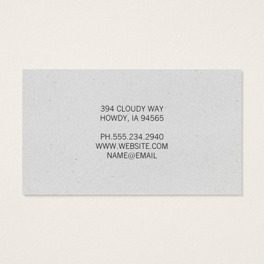 Teeth Icon | Tandheelkunde Visitekaartje (Achterkant)