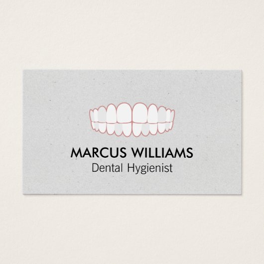 Teeth Icon | Tandheelkunde Visitekaartje (Voorkant)