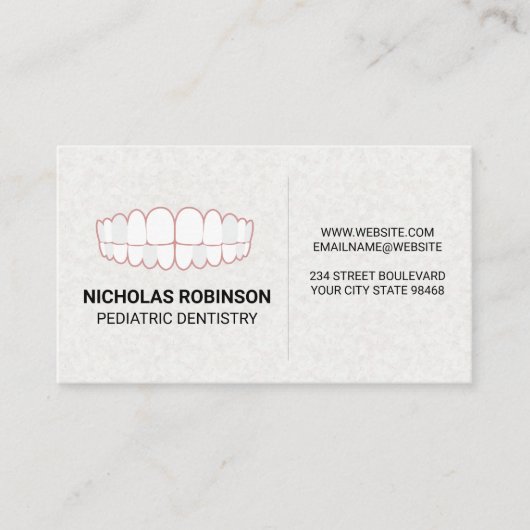 Teeth Icon | Tandheelkunde Visitekaartje (Voorkant)