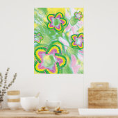 Teeth Model Spin Design Dentist Yellow Poster (Keuken)