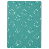 Teeth Pattern Dentist Klembord (Achterkant)