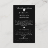 Teeth Whitening Aftercare Instruction Card Visitekaartje (Voorkant)
