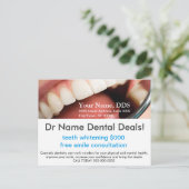 TEETH WHITENING DEAL BRIEFKAART (Staand voorkant)
