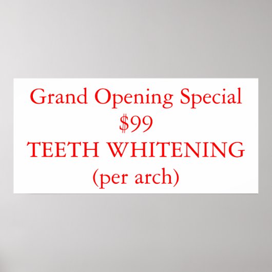 Teeth Whitening Poster (Voorkant)